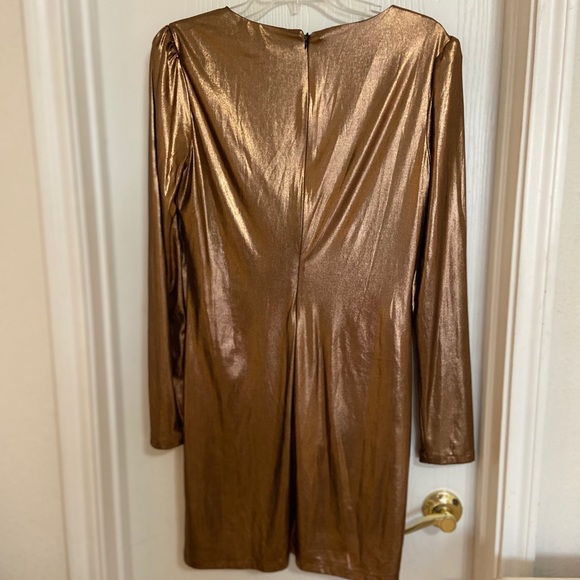 Rachel Zoe copper metallic party dress - Picture 5 of 6